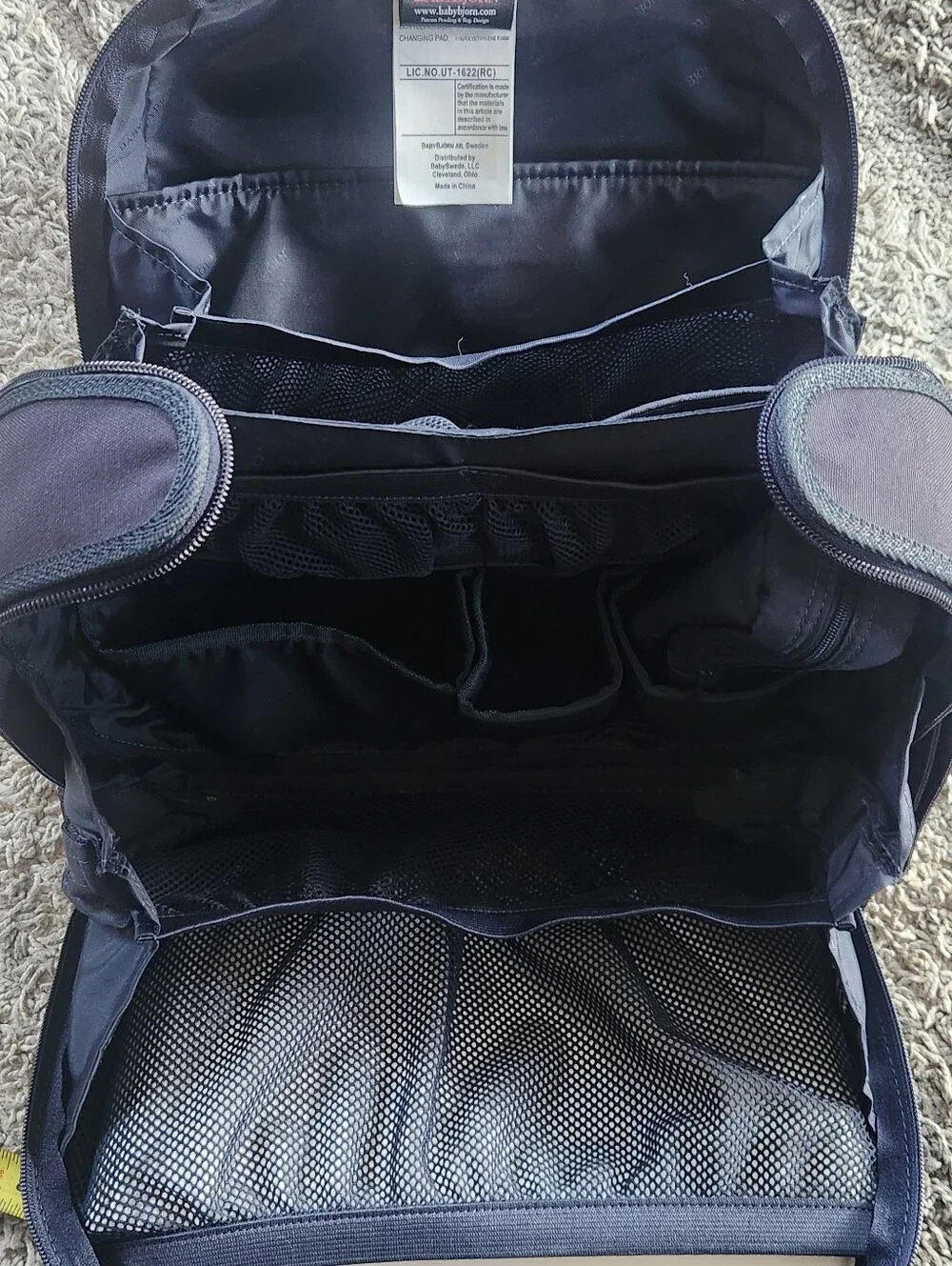 Baby Bjorn clamshell diaper bag With Changing Pad LIKE NEW